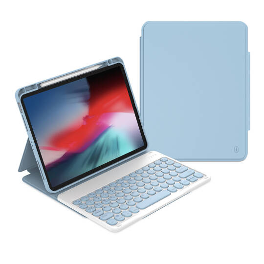 Apple iPad Air 10.9 2022 (5.Nesil) Wiwu Protective Gizli Kalem Bölmeli Klavyeli Kılıf - 2