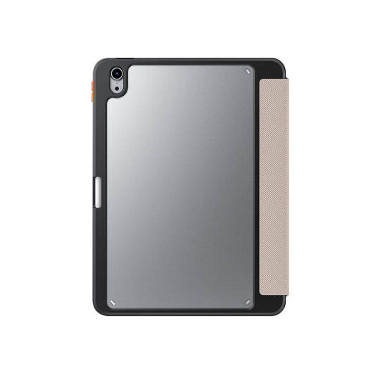Apple iPad Air 11 2024 Kılıf SkinArma Kabartma Baskı Tasarımlı 360 Tam Koruma Arkası Şeffaf Standlı Gamma Kılıf - 2