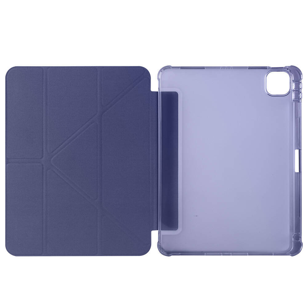 Apple iPad Air 11 2024 Kılıf Zore Tri Folding Kalem Bölmeli Standlı Kılıf - 19
