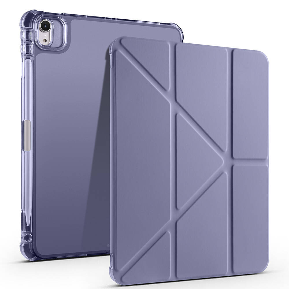 Apple iPad Air 11 2024 Kılıf Zore Tri Folding Kalem Bölmeli Standlı Kılıf - 11