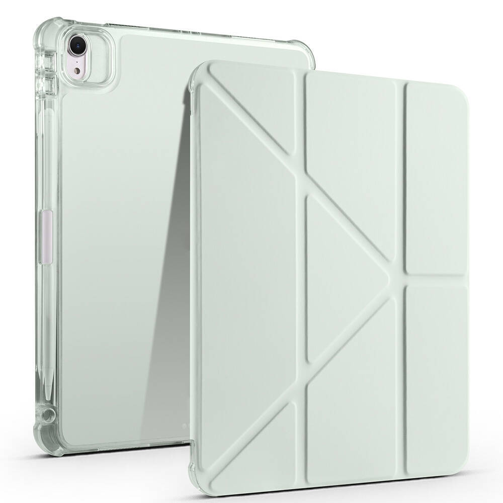 Apple iPad Air 11 2024 Kılıf Zore Tri Folding Kalem Bölmeli Standlı Kılıf - 10