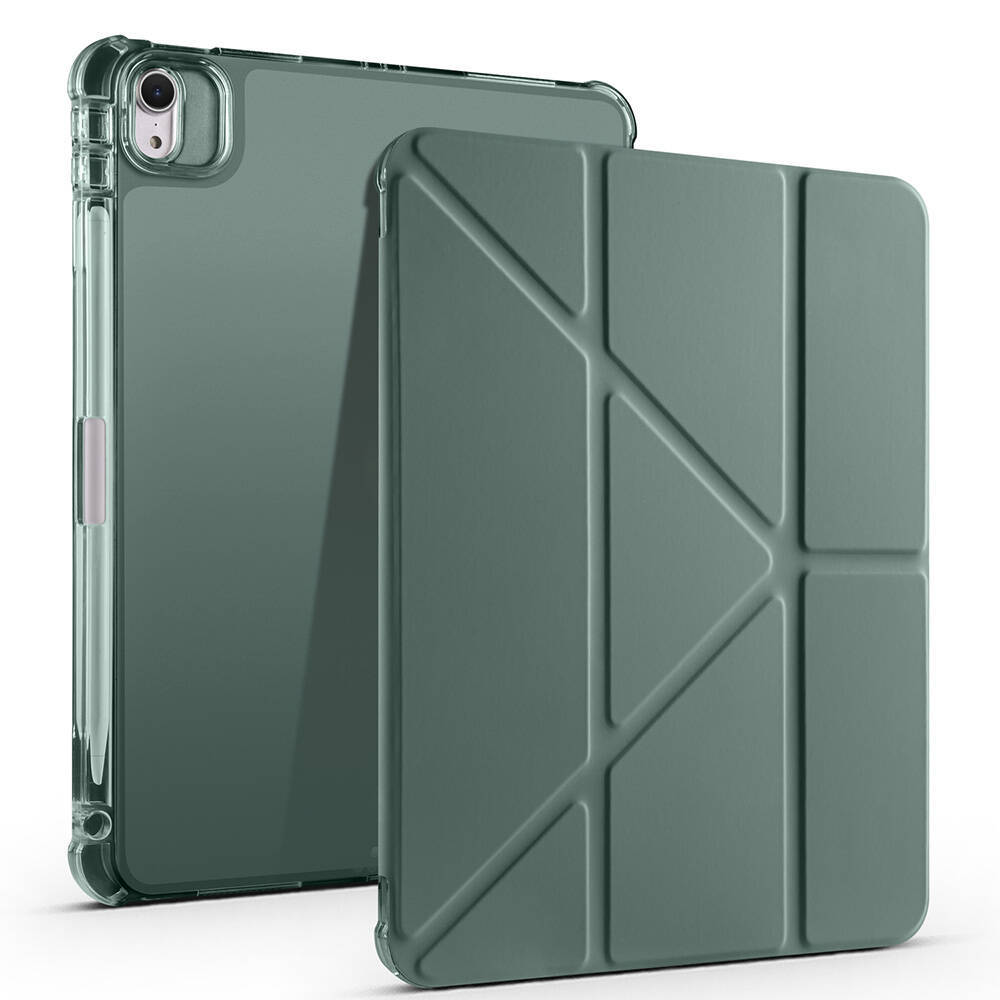 Apple iPad Air 11 2024 Kılıf Zore Tri Folding Kalem Bölmeli Standlı Kılıf - 9