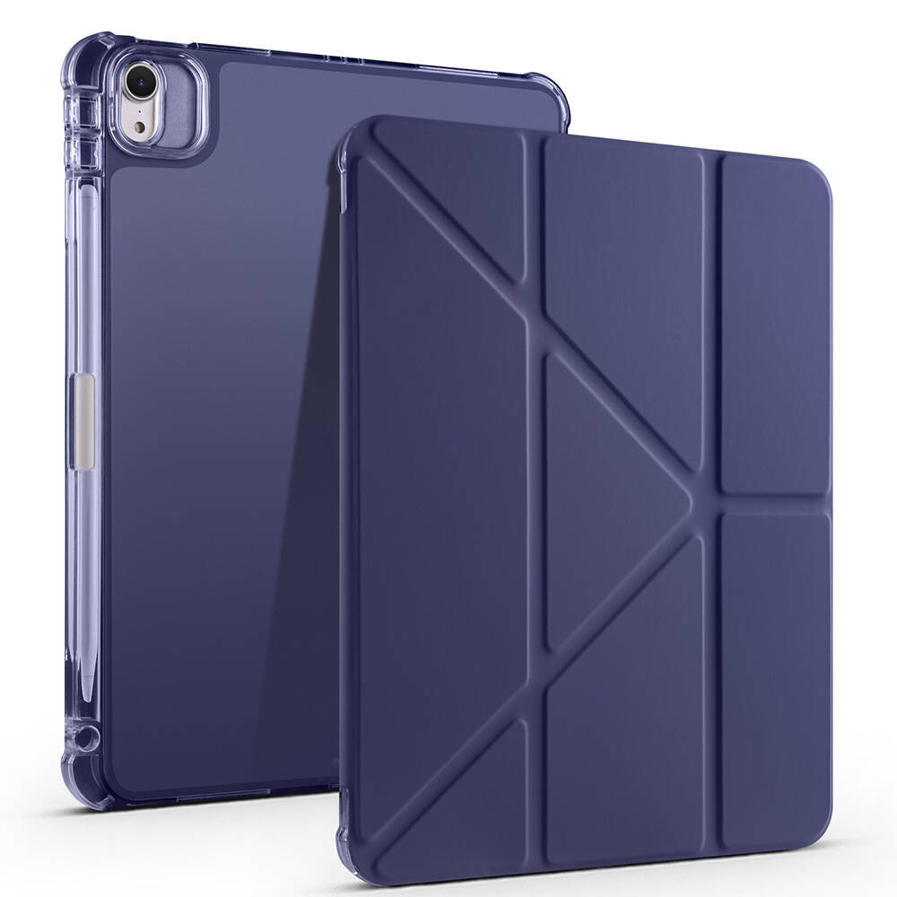 Apple iPad Air 11 2024 Kılıf Zore Tri Folding Kalem Bölmeli Standlı Kılıf - 8