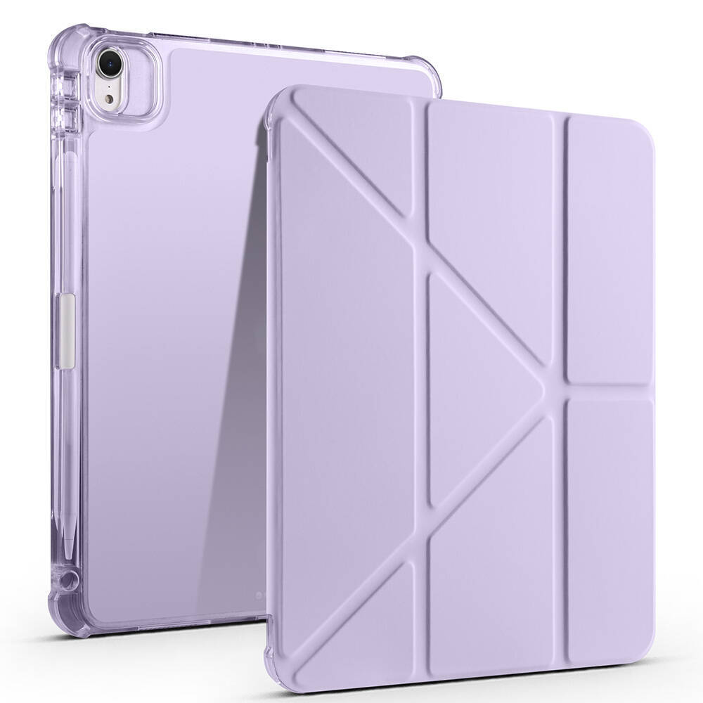Apple iPad Air 11 2024 Kılıf Zore Tri Folding Kalem Bölmeli Standlı Kılıf - 1