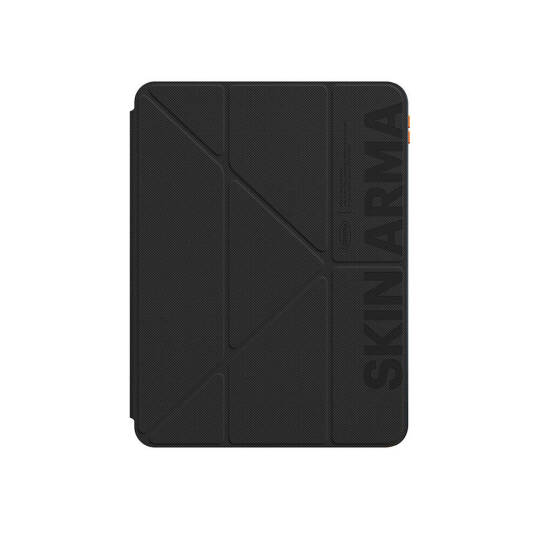Apple iPad Air 11 2025 M3 Kılıf SkinArma Kabartma Baskı Tasarımlı 360 Tam Koruma Arkası Şeffaf Standlı Gamma Kılıf - 4