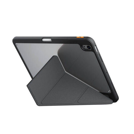 Apple iPad Air 11 2025 M3 Kılıf SkinArma Kabartma Baskı Tasarımlı 360 Tam Koruma Arkası Şeffaf Standlı Gamma Kılıf - 15