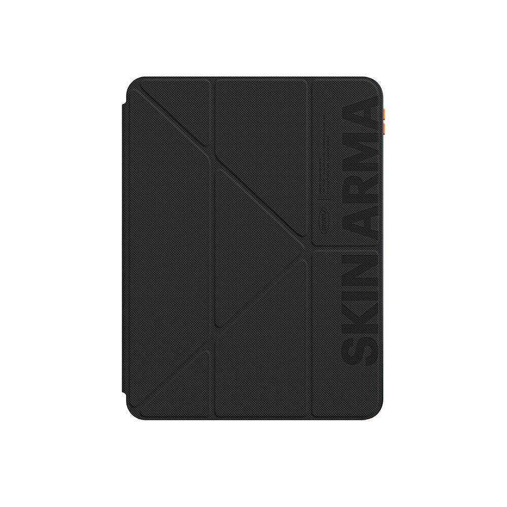 Apple iPad Air 11 2025 M3 Kılıf SkinArma Kabartma Baskı Tasarımlı 360 Tam Koruma Arkası Şeffaf Standlı Gamma Kılıf - 2
