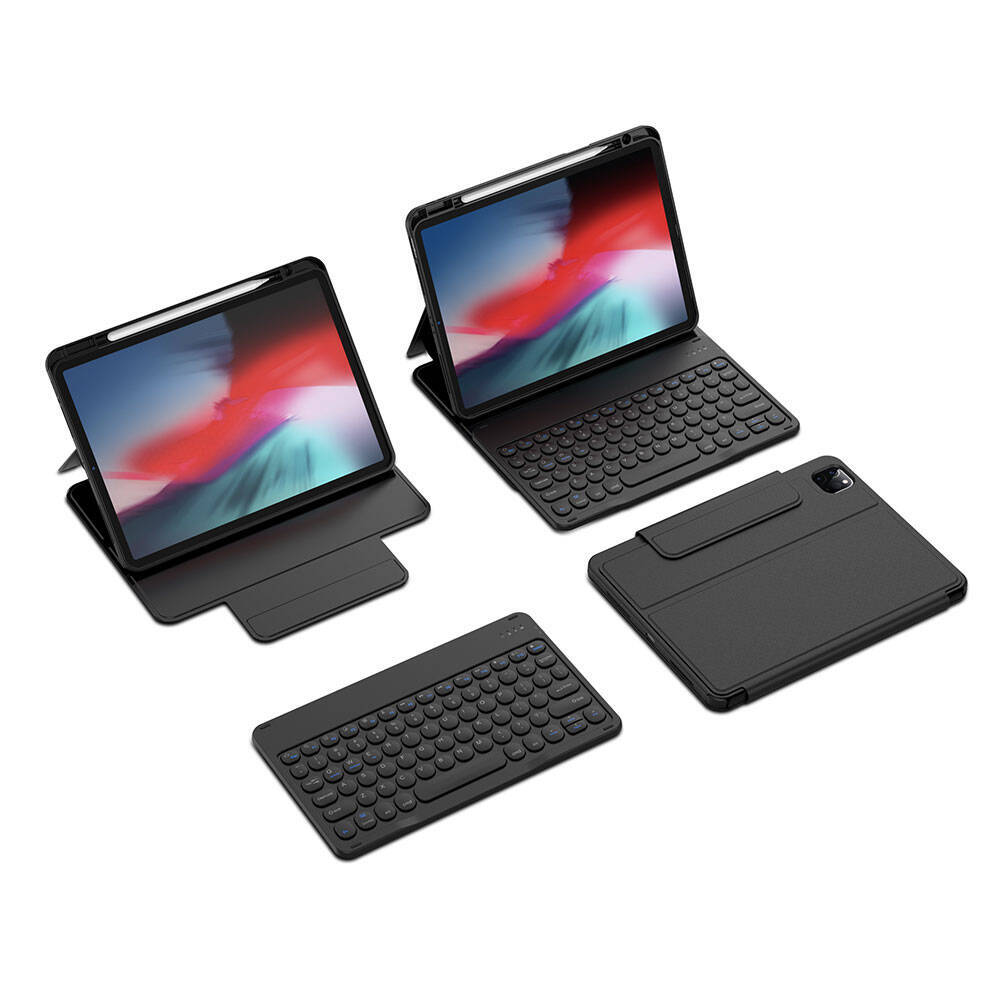 Apple iPad Air 11 2025 M3 Wiwu Protective Gizli Kalem Bölmeli Klavyeli Kılıf - 6