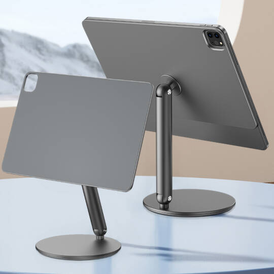 Apple iPad Air 12.9 2020 (4.Nesil) Wiwu ZM-310 360 Derece Dönebilen Magnetik Başlıklı Tablet Standı - 10