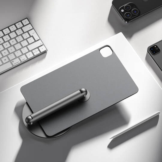 Apple iPad Air 12.9 2020 (4.Nesil) Wiwu ZM-310 360 Derece Dönebilen Magnetik Başlıklı Tablet Standı - 13
