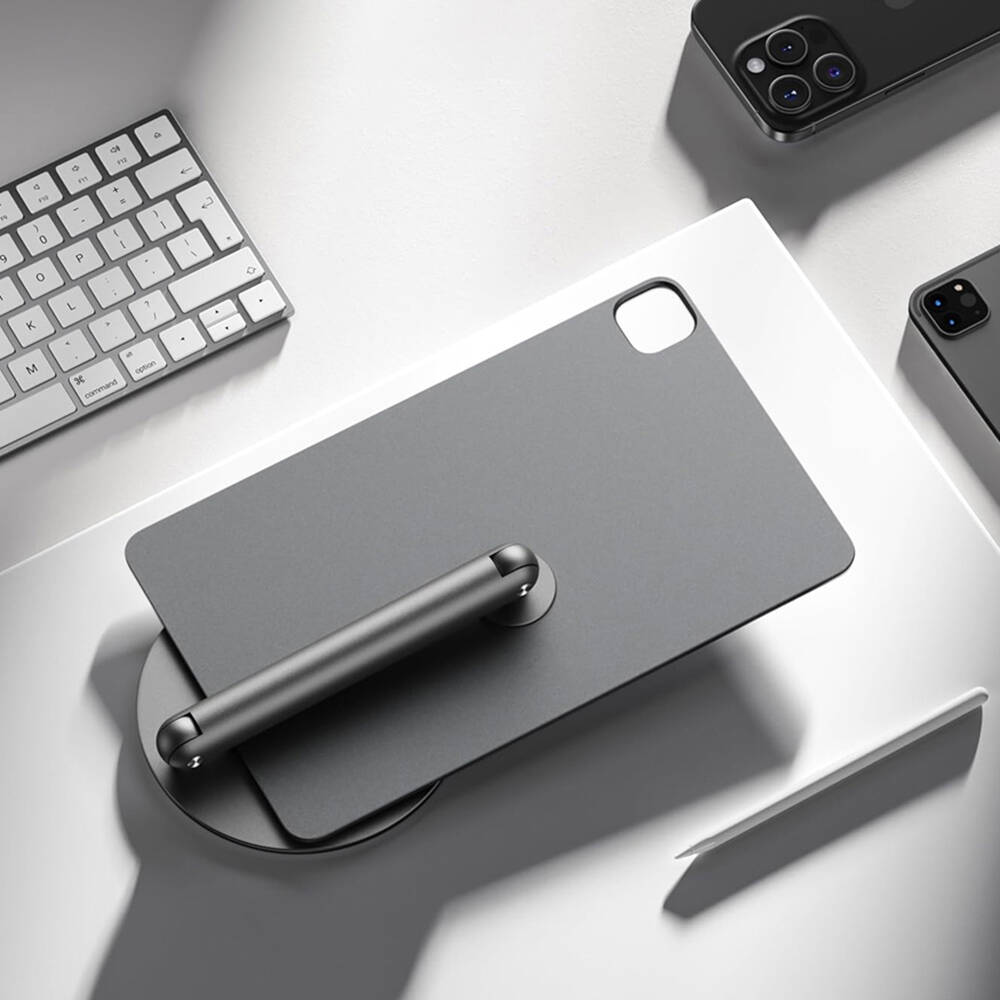 Apple iPad Air 12.9 2020 (4.Nesil) Wiwu ZM-310 360 Derece Dönebilen Magnetik Başlıklı Tablet Standı - 13