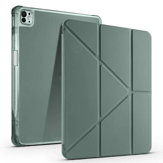 Apple iPad Air 13 2024 Kılıf Zore Tri Folding Kalem Bölmeli Standlı Kılıf - 14