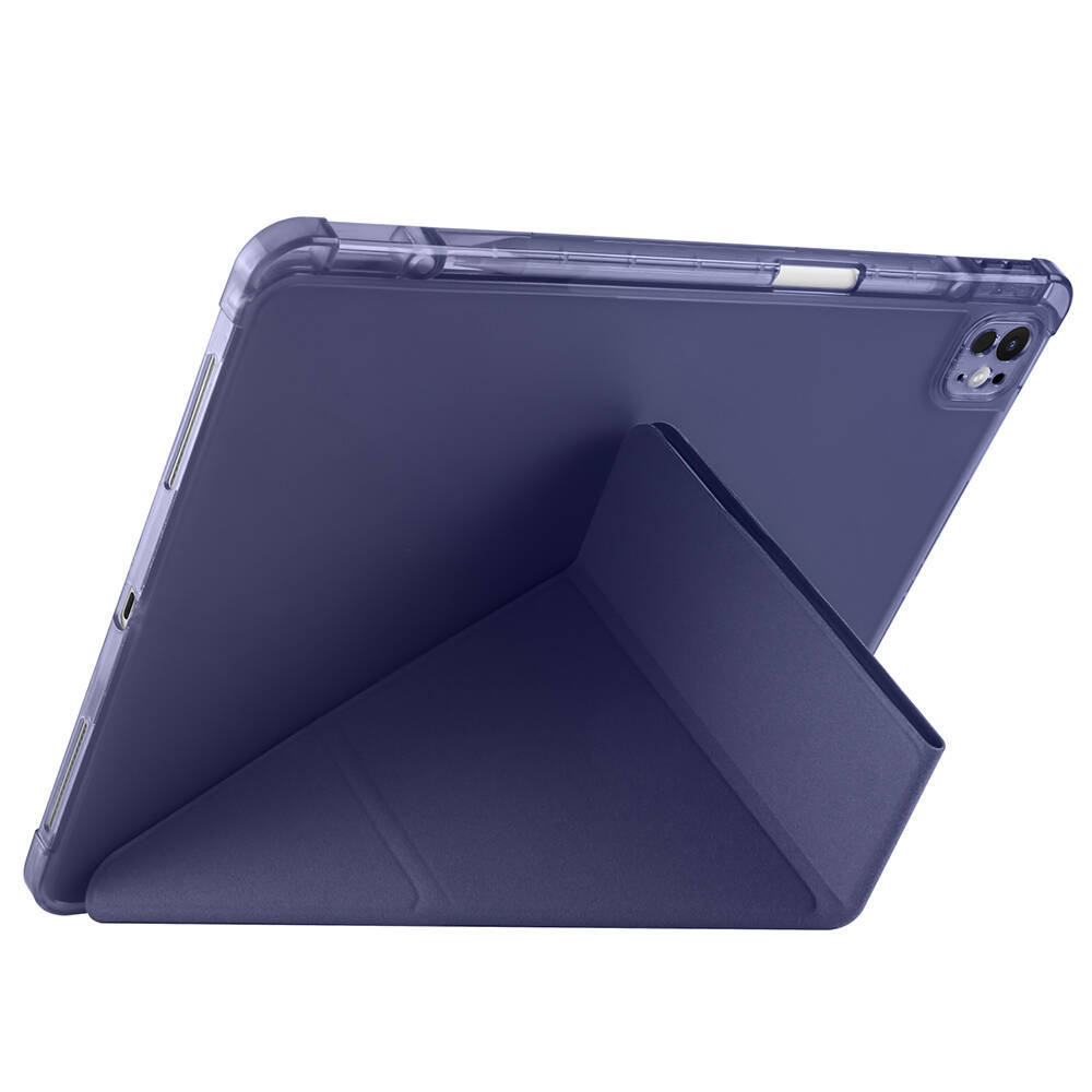 Apple iPad Air 13 2024 Kılıf Zore Tri Folding Kalem Bölmeli Standlı Kılıf - 16