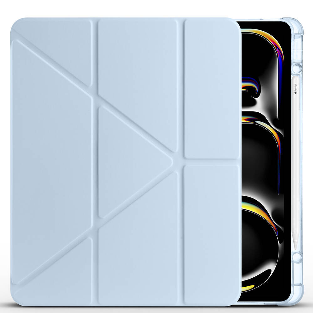 Apple iPad Air 13 2025 M3 Kılıf Zore Tri Folding Kalem Bölmeli Standlı Kılıf - 15