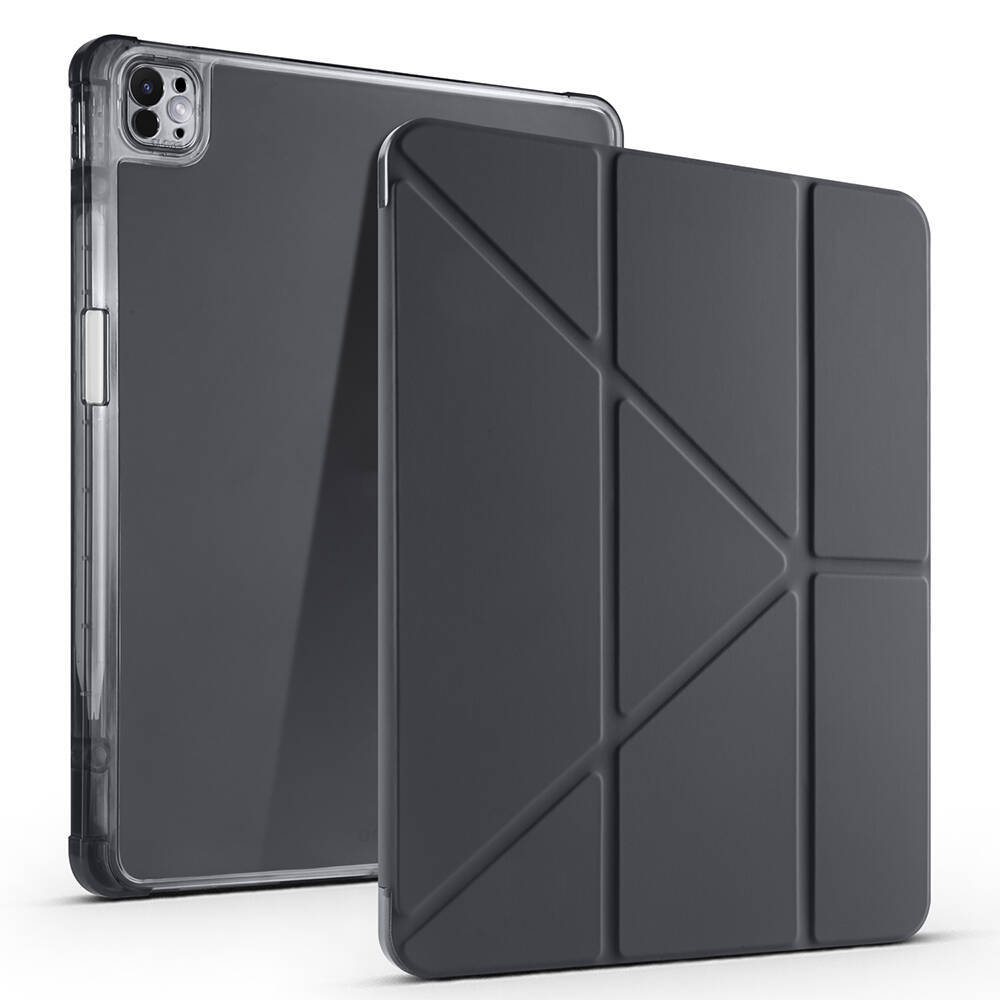 Apple iPad Air 13 2025 M3 Kılıf Zore Tri Folding Kalem Bölmeli Standlı Kılıf - 13