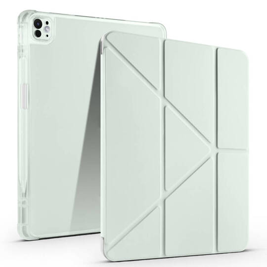 Apple iPad Air 13 2025 M3 Kılıf Zore Tri Folding Kalem Bölmeli Standlı Kılıf - 10