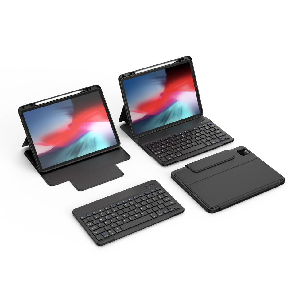 Apple iPad Air 13 2025 M3 Wiwu Protective Gizli Kalem Bölmeli Klavyeli Kılıf - 5