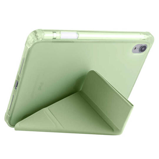 Apple iPad Mini 2021 (6.Nesil) Kılıf Zore Tri Folding Kalem Bölmeli Standlı Kılıf - 14