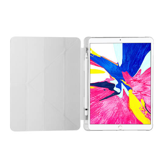 Apple iPad Pro 10.5 (7.Nesil) Kılıf Zore Tri Folding Kalem Bölmeli Standlı Kılıf - 18