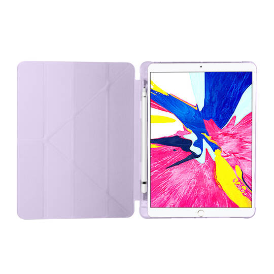 Apple iPad Pro 10.5 (7.Nesil) Kılıf Zore Tri Folding Kalem Bölmeli Standlı Kılıf - 19