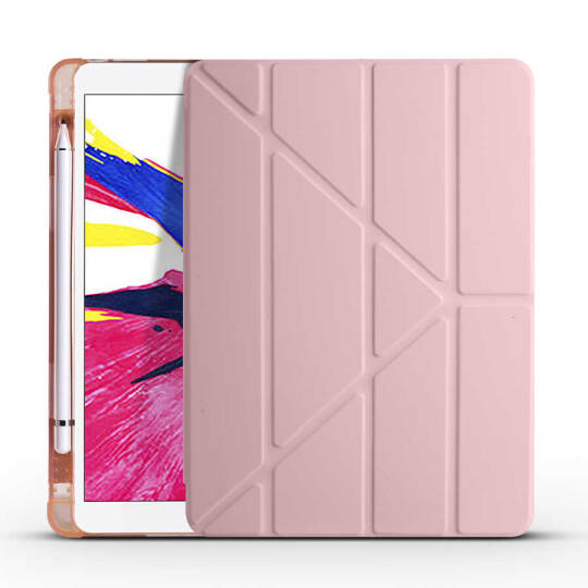 Apple iPad Pro 10.5 (7.Nesil) Kılıf Zore Tri Folding Kalem Bölmeli Standlı Kılıf - 24