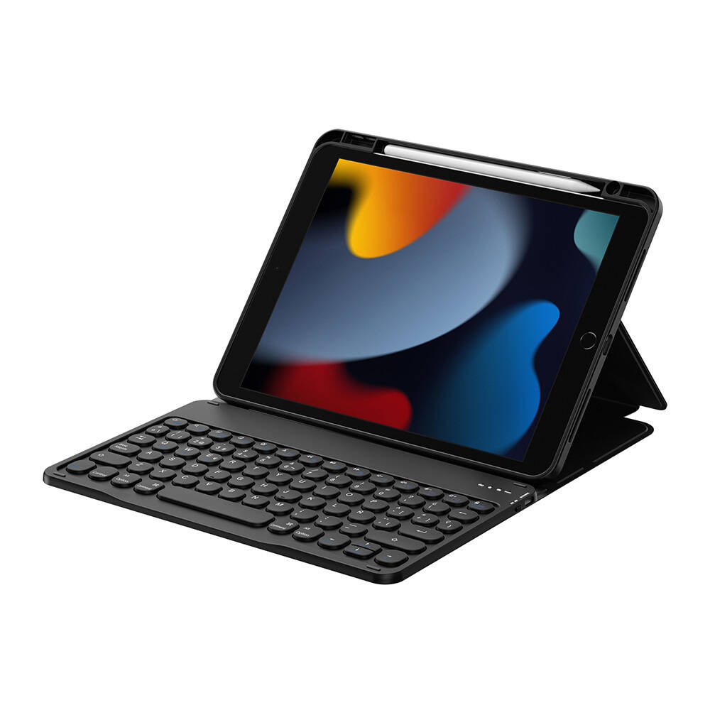 Apple iPad Pro 10.5 (7.Nesil) Wiwu Protective Gizli Kalem Bölmeli Klavyeli Kılıf - 4