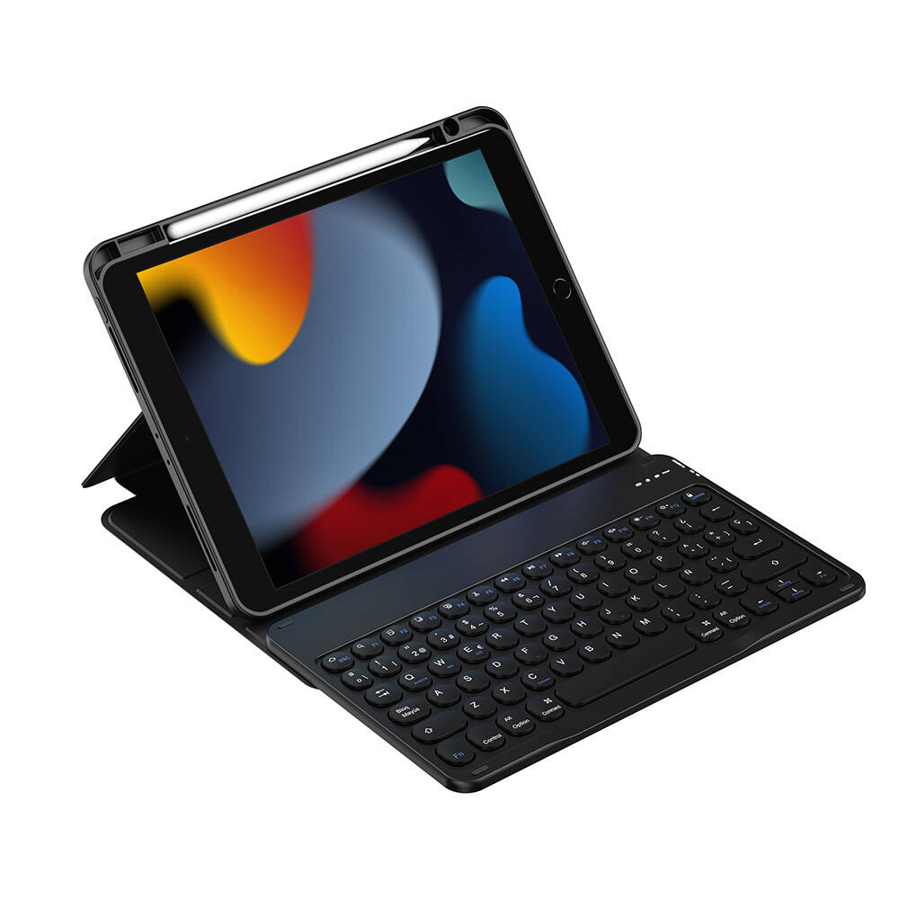 Apple iPad Pro 10.5 (7.Nesil) Wiwu Protective Gizli Kalem Bölmeli Klavyeli Kılıf - 5