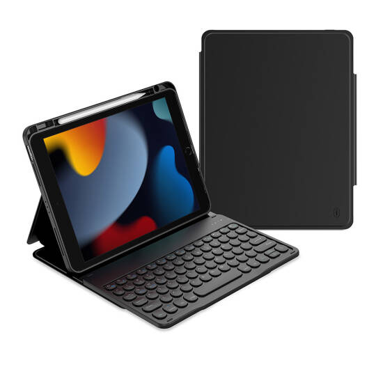 Apple iPad Pro 10.5 (7.Nesil) Wiwu Protective Gizli Kalem Bölmeli Klavyeli Kılıf - 8