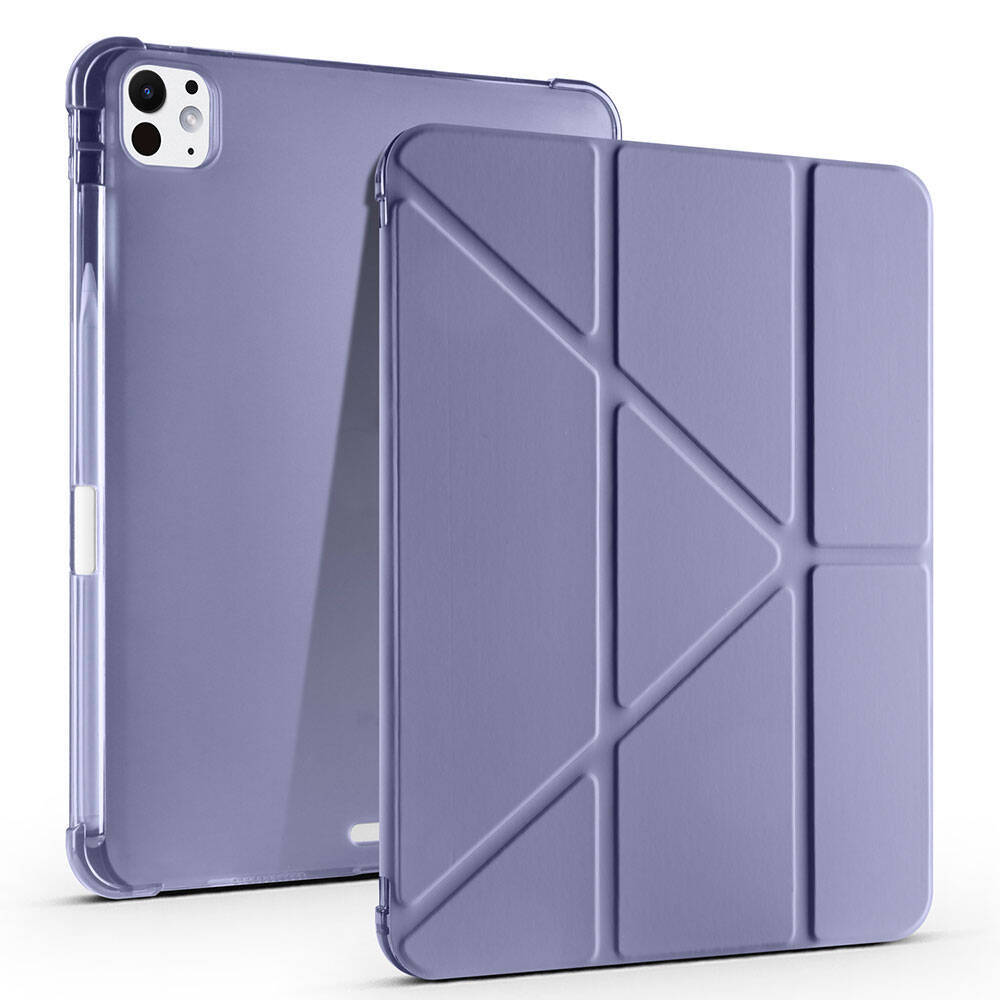Apple iPad Pro 11 2025 M5 Kılıf Zore Tri Folding Kalem Bölmeli Standlı Kılıf - 12