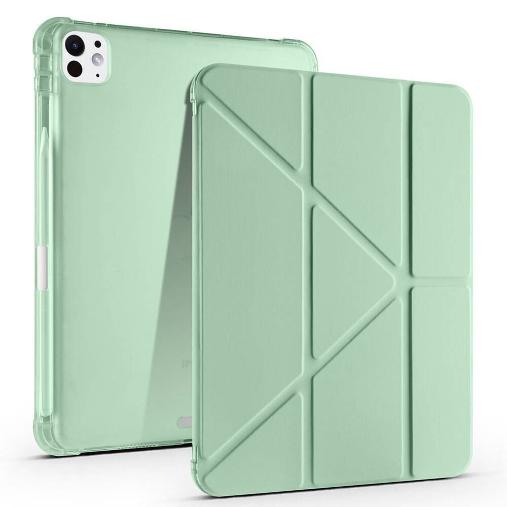 Apple iPad Pro 11 2025 M5 Kılıf Zore Tri Folding Kalem Bölmeli Standlı Kılıf - 8