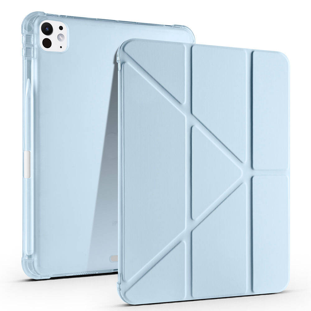 Apple iPad Pro 11 2025 M5 Kılıf Zore Tri Folding Kalem Bölmeli Standlı Kılıf - 6