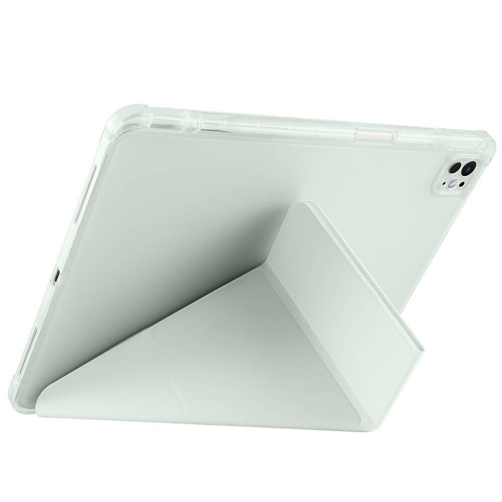 Apple iPad Pro 13 2024 Kılıf Zore Tri Folding Kalem Bölmeli Standlı Kılıf - 18