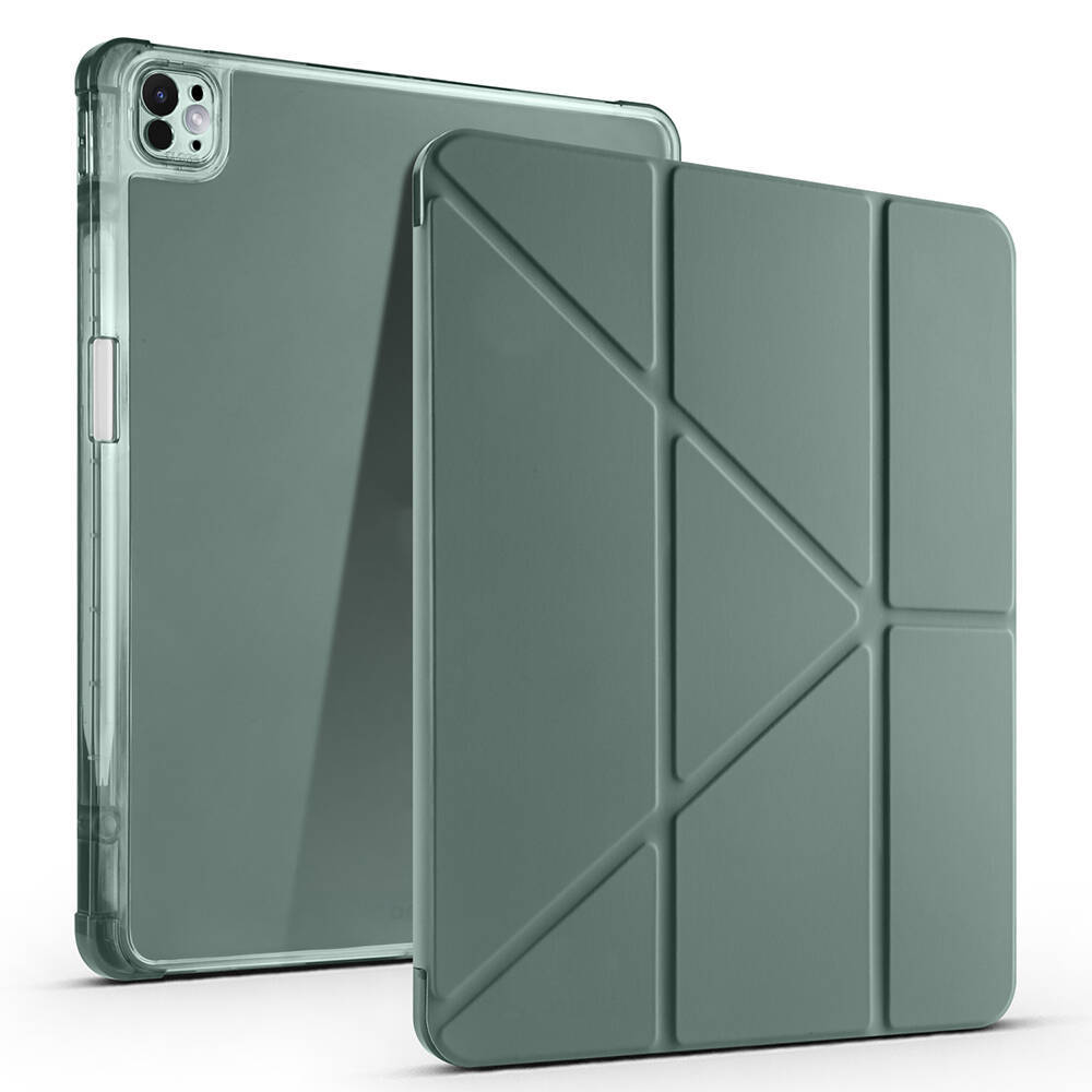 Apple iPad Pro 13 2025 M5 Kılıf Zore Tri Folding Kalem Bölmeli Standlı Kılıf - 6
