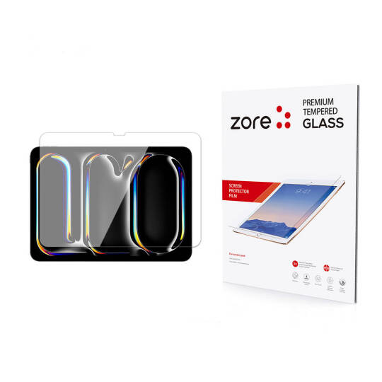 Apple iPad Pro 13 2025 M5 Zore Tablet Temperli Cam Ekran Koruyucu