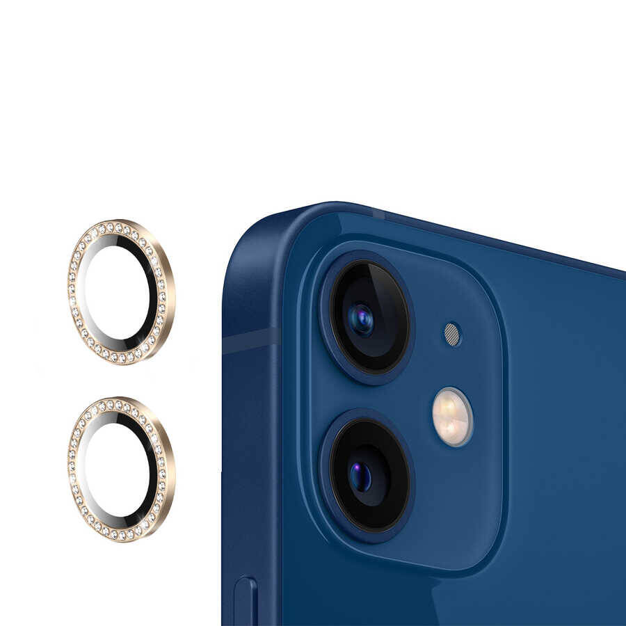 Apple iPhone 12 Mini Zore CL-06 Kamera Lens Koruyucu - 9