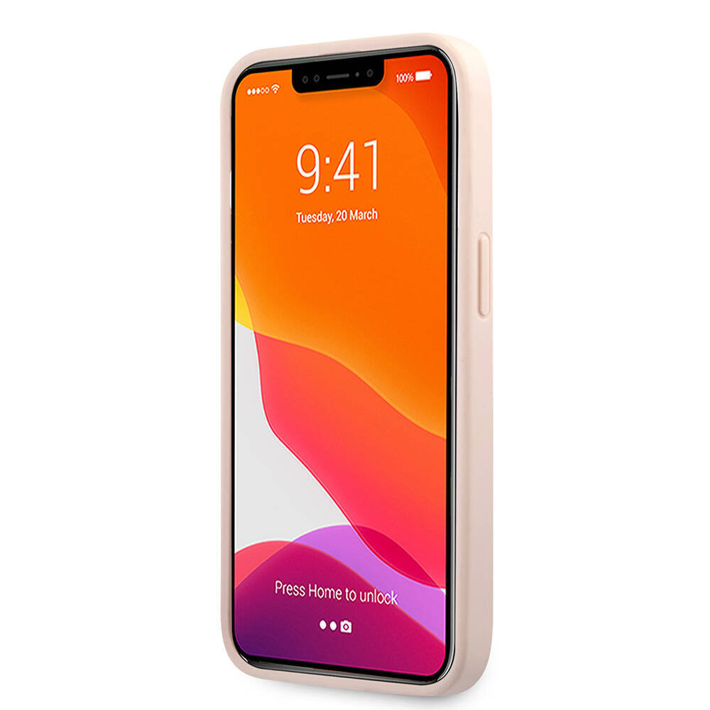 Apple iPhone 13 Pro Max Kılıf Guess Orjinal Lisanslı PU Deri 4G Desenli Metal Büyük 4G ve Yazı Logolu Kapak - 6