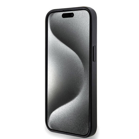 Apple iPhone 14 Kılıf Guess Orjinal Lisanslı M-safe Şarj Özellikli PU Halkalı 4G Desenli Yazı Logolu Kapak - 6