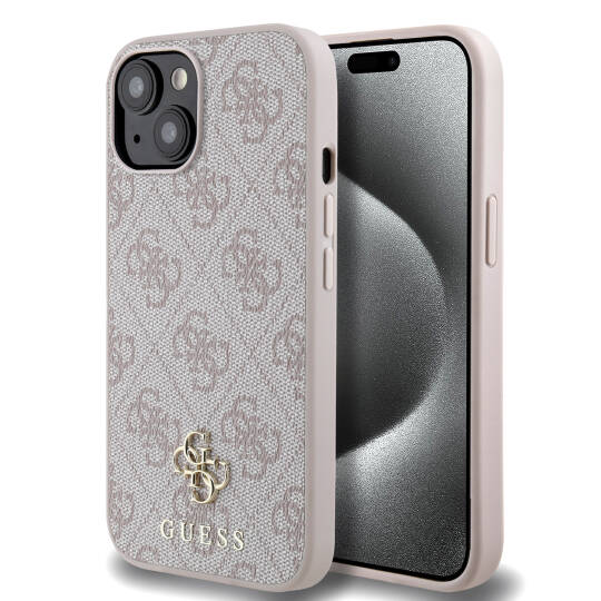 Apple iPhone 14 Kılıf Guess Orjinal Lisanslı M-safe Şarj Özellikli Small 4G Classic Kapak - 21
