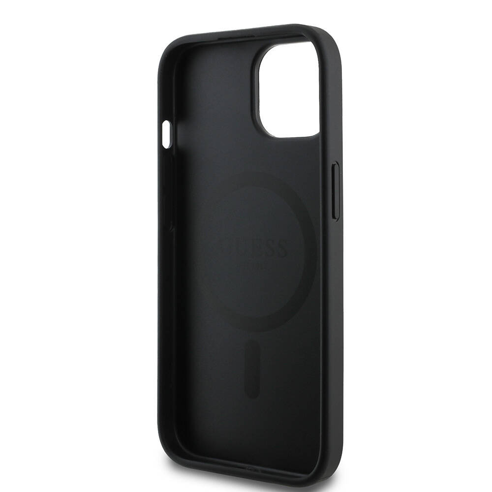 Apple iPhone 14 Kılıf Guess Orjinal Lisanslı M-safe Şarj Özellikli Small 4G Classic Kapak - 7