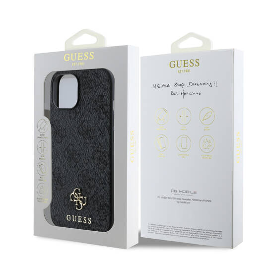 Apple iPhone 14 Kılıf Guess Orjinal Lisanslı M-safe Şarj Özellikli Small 4G Classic Kapak - 8