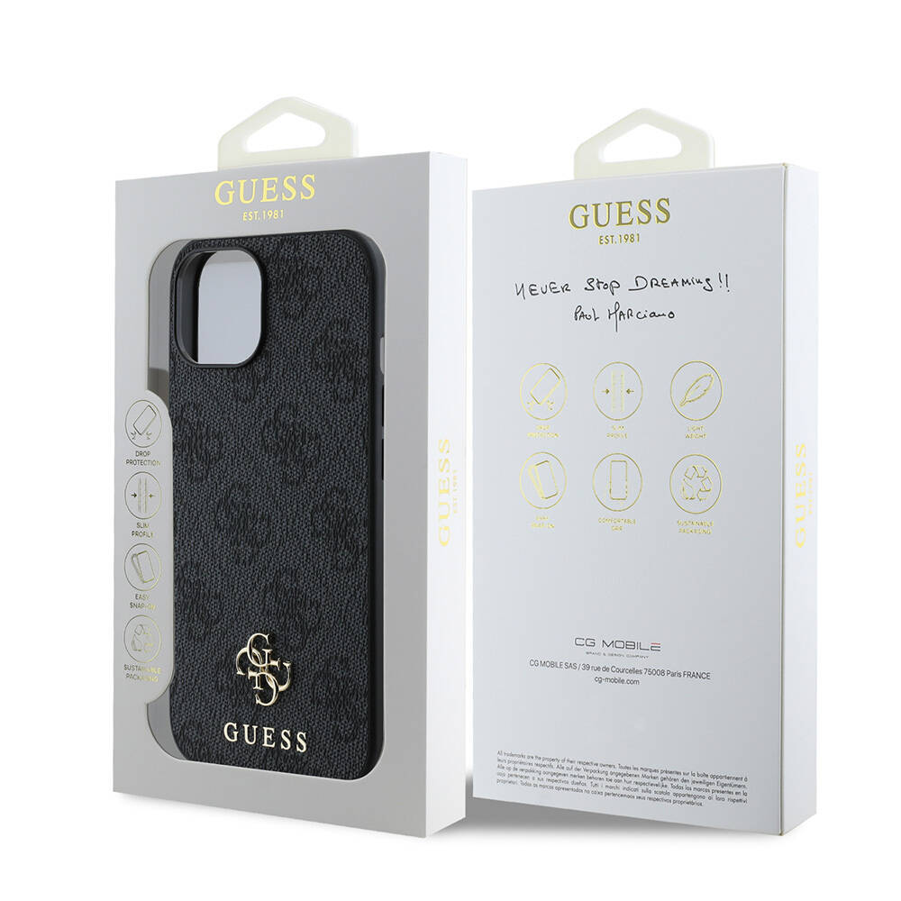 Apple iPhone 14 Kılıf Guess Orjinal Lisanslı M-safe Şarj Özellikli Small 4G Classic Kapak - 8
