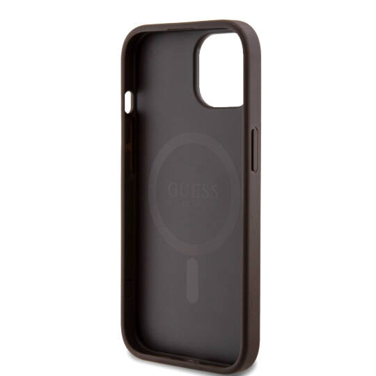 Apple iPhone 14 Kılıf Guess Orjinal Lisanslı M-safe Şarj Özellikli Small 4G Classic Kapak - 14