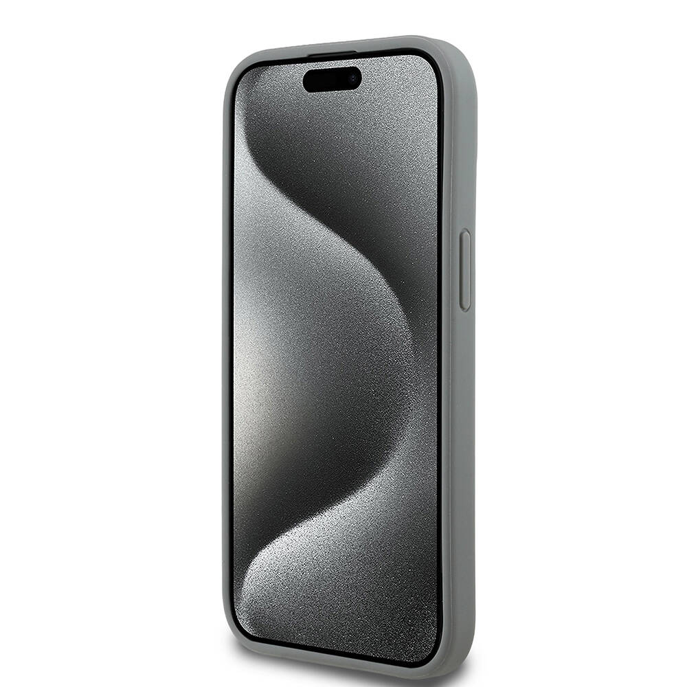 Apple iPhone 14 Kılıf Guess Orjinal Lisanslı Taşlı Arka Yüzey Üçgen Logolu Kapak - 9