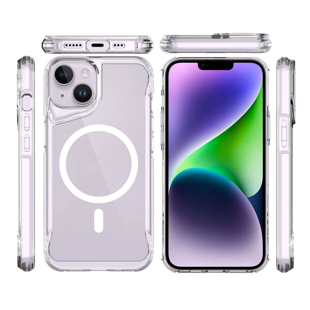 Apple iPhone 14 Plus Kılıf Zore M-safe Şarj Özellikli T-Max M-safe Kapak - 1