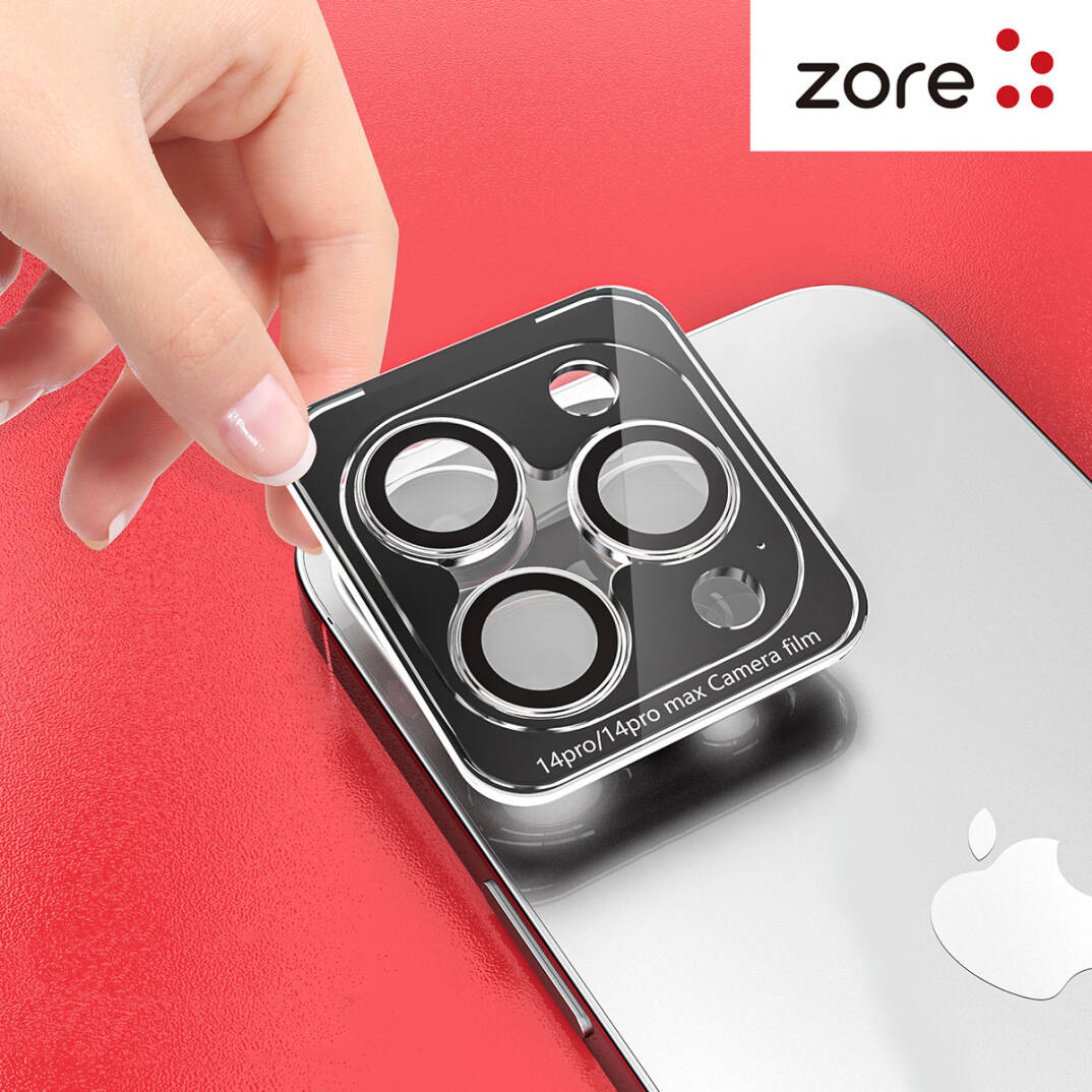 Apple iPhone 14 Plus Zore CL-12 Premium Safir Parmak İzi Bırakmayan Anti-Reflective Kamera Lens Koruyucu - 15