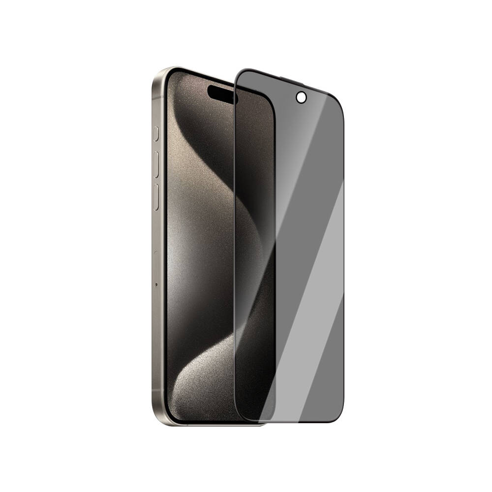 Apple iPhone 14 Pro CaseWorld 0.25mm Privacy 3D Temperli Cam Ekran Koruyucu - 5