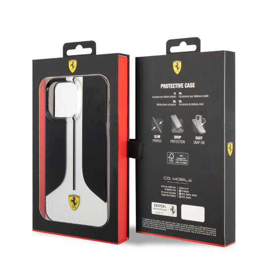 Apple iPhone 14 Pro Max Kılıf Ferrari Orjinal Lisanslı 296 Çizgili Dizayn Kapak - 5
