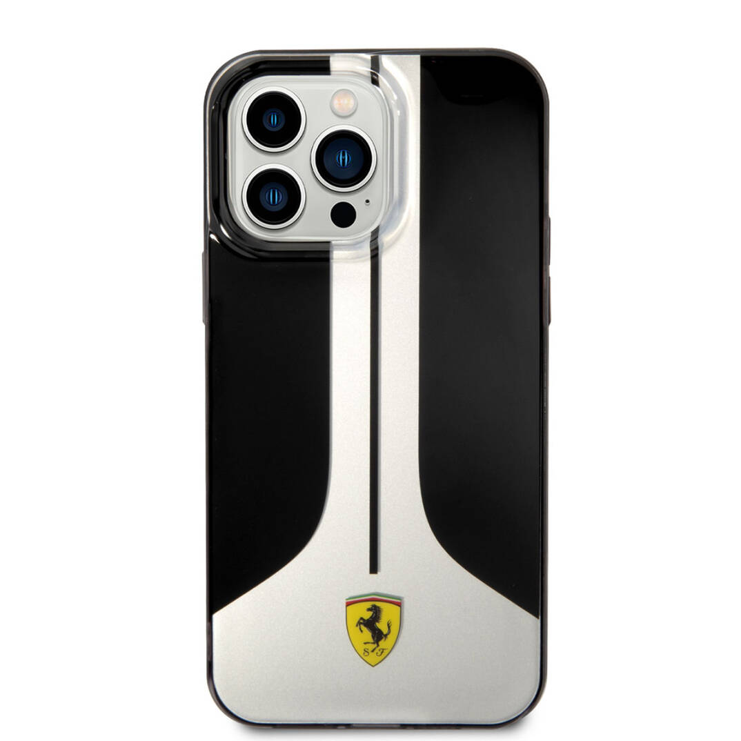 Apple iPhone 14 Pro Max Kılıf Ferrari Orjinal Lisanslı 296 Çizgili Dizayn Kapak - 7