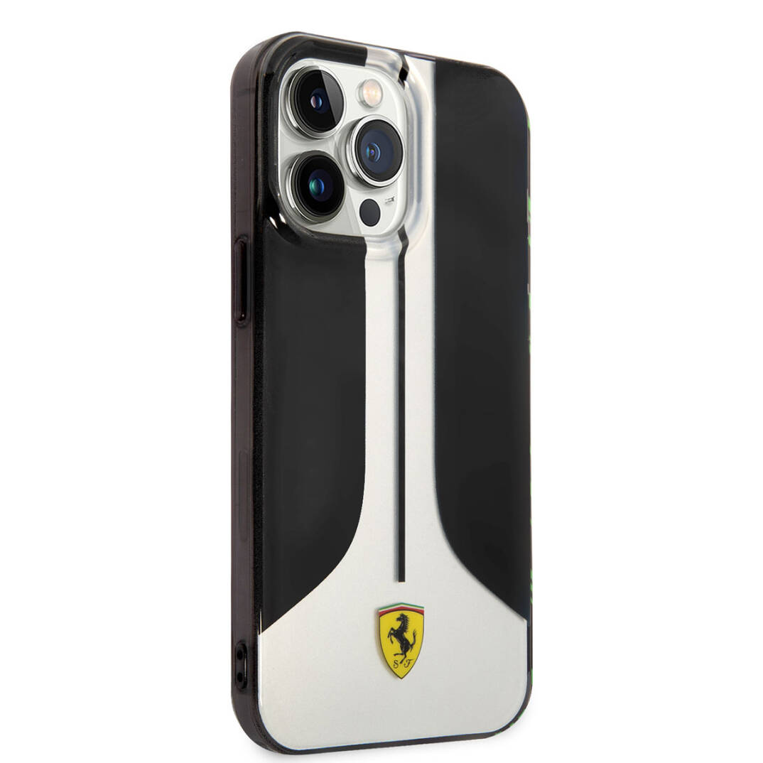 Apple iPhone 14 Pro Max Kılıf Ferrari Orjinal Lisanslı 296 Çizgili Dizayn Kapak - 2