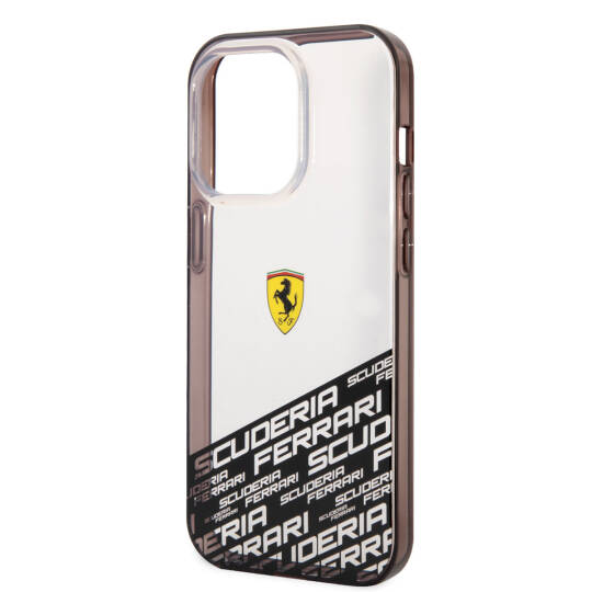 Apple iPhone 14 Pro Max Kılıf Ferrari Transparan Alt Kısım Baskılı Dizayn Kapak - 3